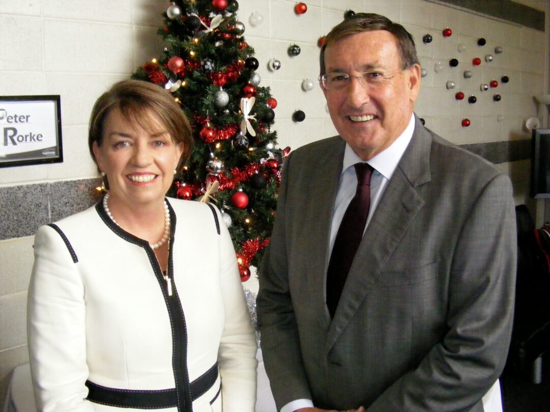 Qld Premier Anna Bligh and Member for Toowoomba North Kerry Shine on arrival for the Concert