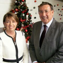 Qld Premier Anna Bligh and Member for Toowoomba North Kerry Shine on arrival for the Concert