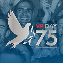 vp day 75 logo